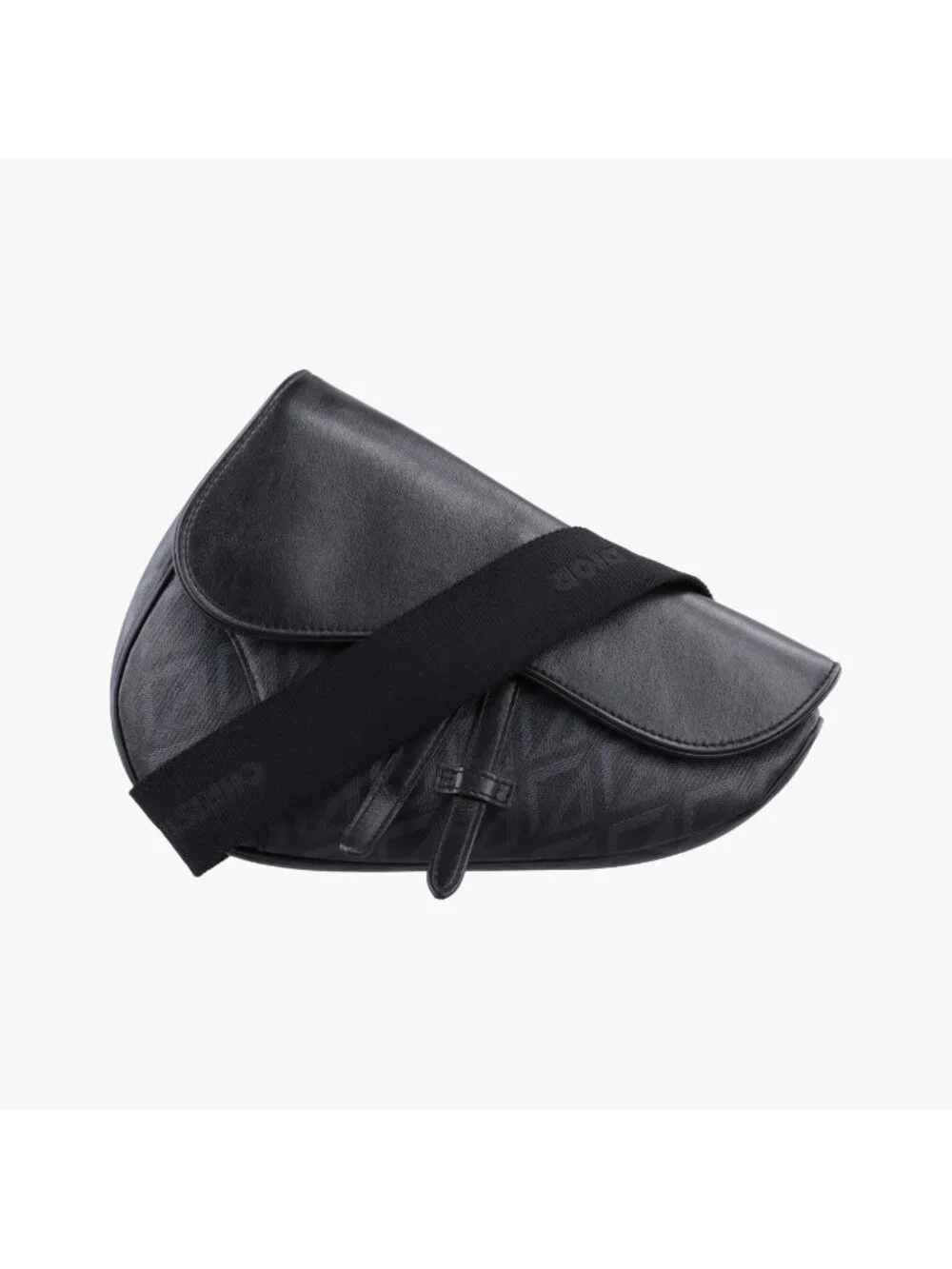 Dior Saddle Black Blue Leather Shoulder Bag